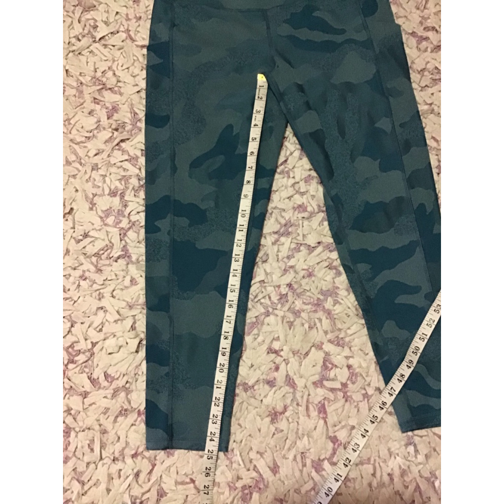 Women's The North Face Teal Camo Leggings XL Like NEW - Picture 9 of 12